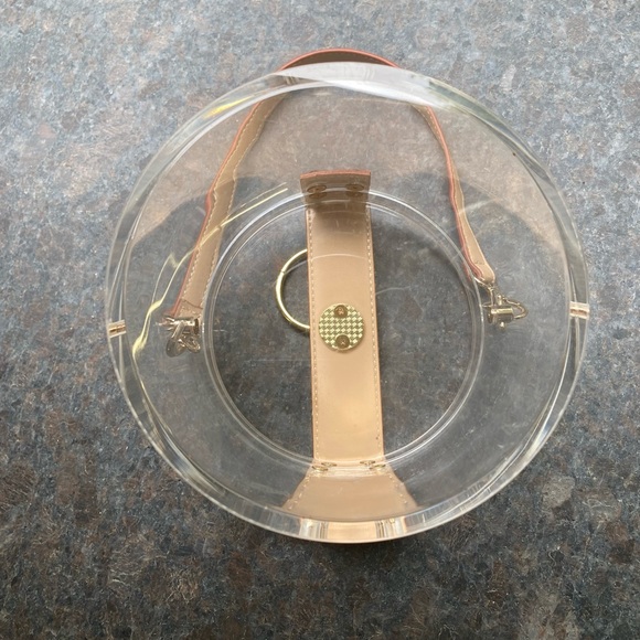 Acrylic and Leather Cylindrical Stadium Purse - Picture 9 of 10